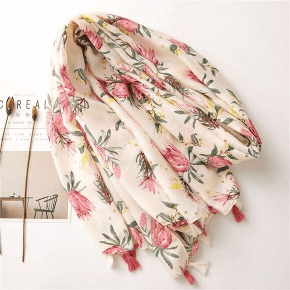 2/$30 Gorgeous Ladies Floral Scarf - Picture 1 of 6